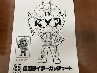 仮面ライダーの塗り絵