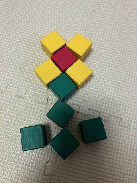 図形キューブつみき